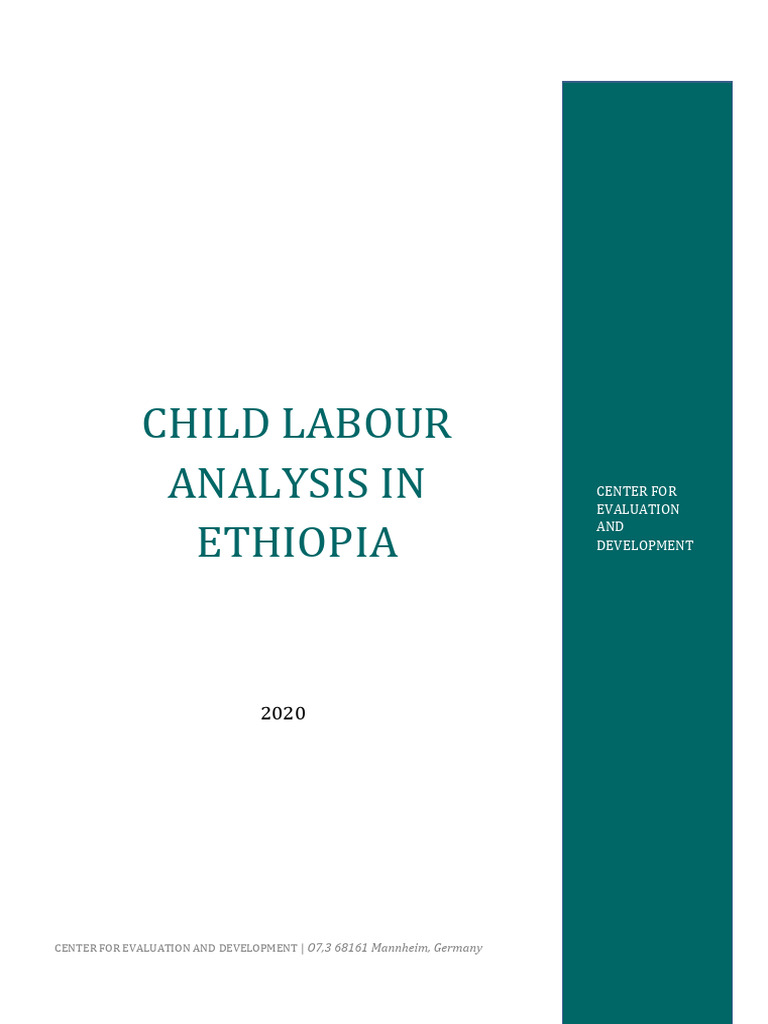 Child Labour Analysis in Ethiopia | PDF | Child Labour | Labour Economics