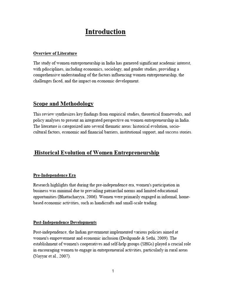 Women Entrepreneurship in India: Insights and Trends | PDF ...