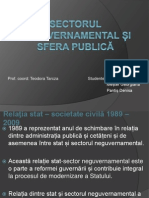 Sectorul Neguvernamental Și Sfera Publică