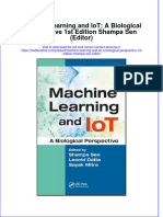 (Download PDF) Machine Learning and Iot A Biological Perspective 1St Edition Shampa Sen Editor Online Ebook All Chapter PDF