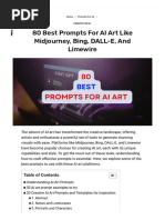 80 Best Prompts For AI Art Like Midjourney, Bing, DALL-E, and Limewire