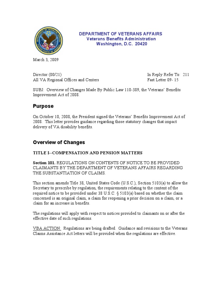 Fast Letter Sub Claimant 09-15 | PDF | United States Department Of ...