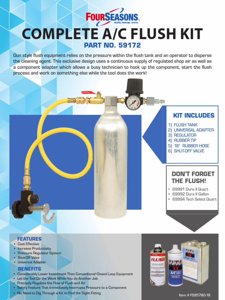 2018 Ac Flush Kit | PDF | Mechanical Engineering | Equipment