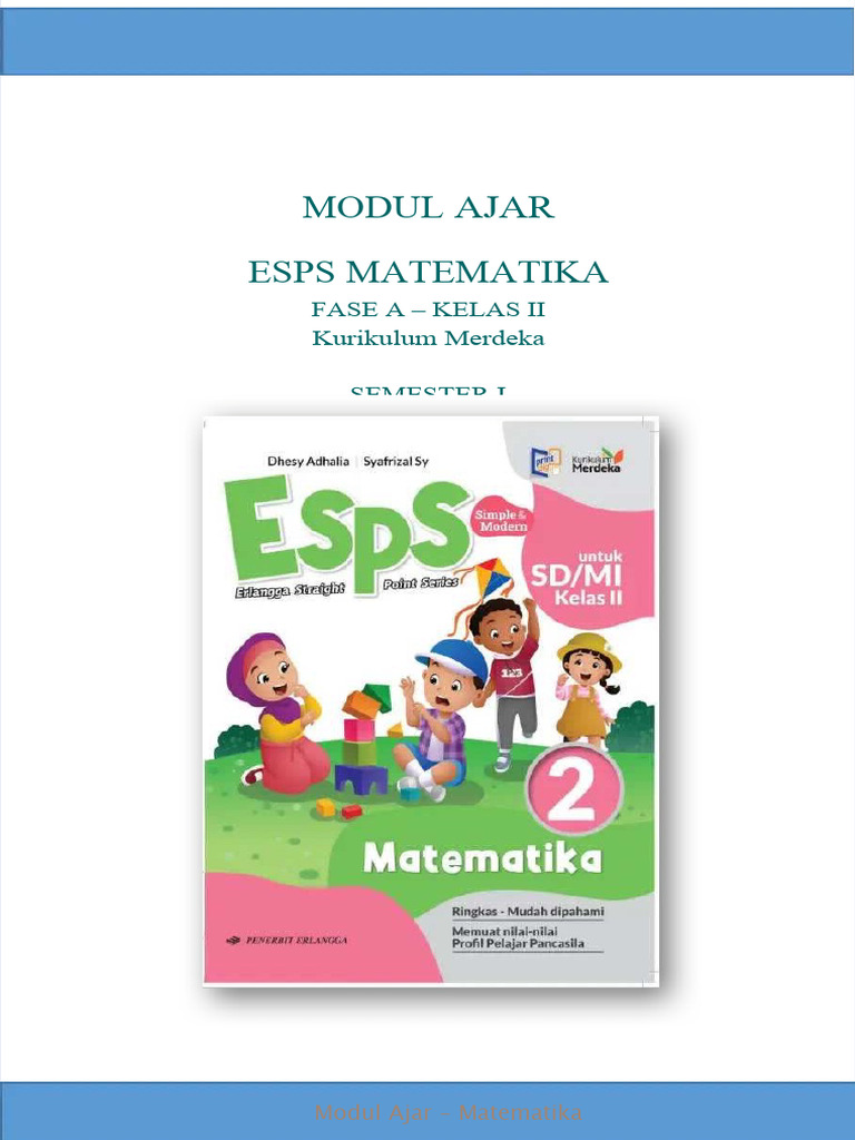 Modul Ajar Matematika Kelas II Fase A | PDF | Karier & Perkembangan ...