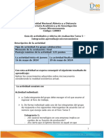 Guia de actividades y Rúbrica de evaluación - Tarea 5 Integración aprendizaje microeconómico 