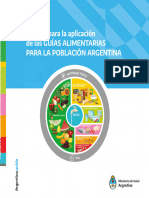 Guias Alimentarias para La Poblacion Argentina - Manual de Aplicacion - 0