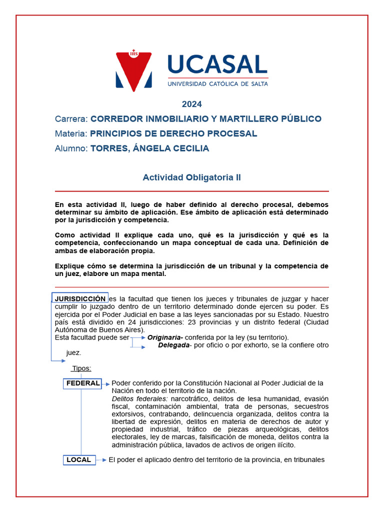 Jurisdicción y Competencia en Derecho Procesal | PDF | Jurisdicción | Juez