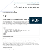 PHP - 3. Formularios. Comunicación Entre Páginas