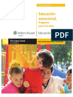 Educación Emocional. Programa para 3-6 Años