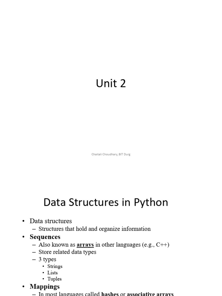 Data structure in python pdf computer programming software