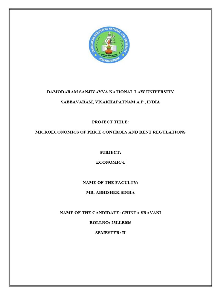 Economics Project Pdf Economic Surplus Policy