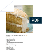 Coconut Cake With Pineapple Filling