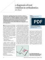 2001 BDJ Radiographic Diagnosis of Root Resorption in Relation to Orthodontics