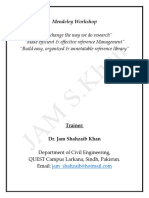 Dr. JS. Khan Mendeley Guide