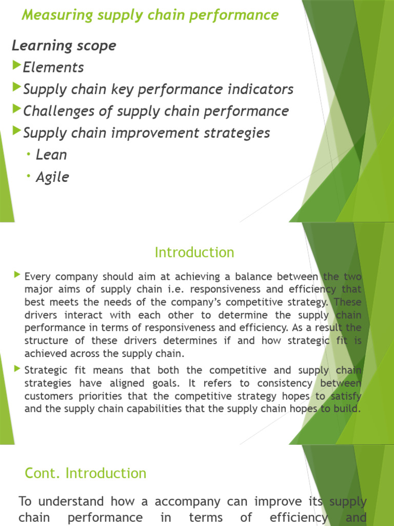 Measuring Supply Chain Performance Metrics | PDF | Supply Chain | Inventory