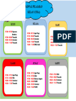 JADWAL PELAJARAN KELAS 3