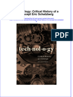 (Download PDF) Technology Critical History of A Concept Eric Schatzberg Online Ebook All Chapter PDF