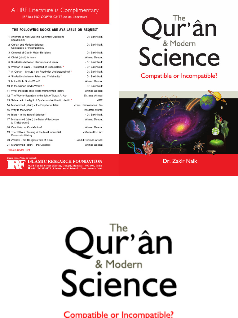 The Quran Modern Science Compatible or Incompatible | PDF