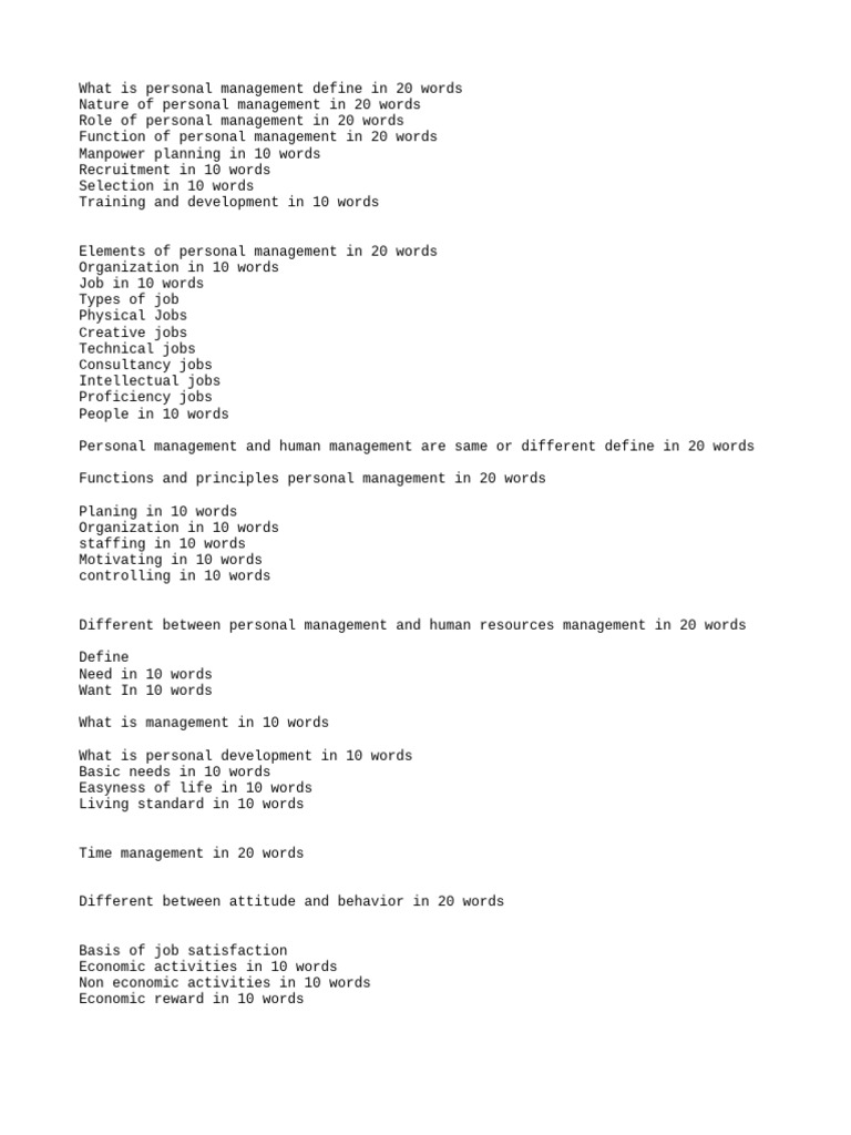 Personal management last pdf communication job satisfaction