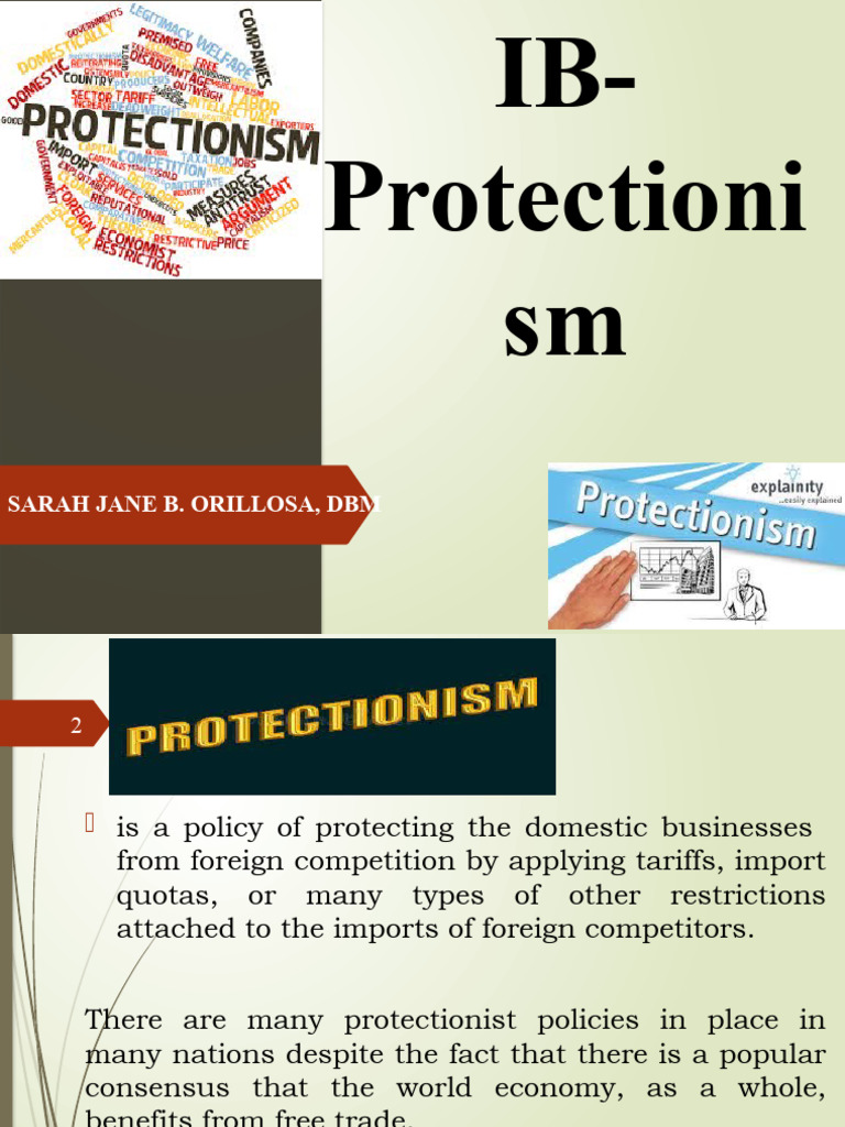 3.+IB +protectionism | PDF | Protectionism | Free Trade