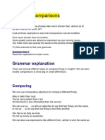 Modifying comparison