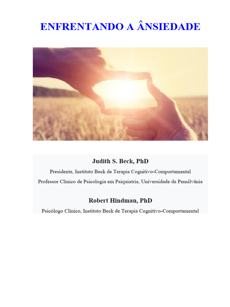 Estratégias de Enfrentamento da Ansiedade | PDF | Ansiedade | Pensamento