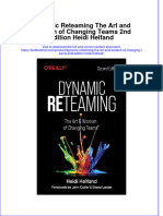 (Download PDF) Dynamic Reteaming The Art and Wisdom of Changing Teams 2Nd Edition Heidi Helfand Online Ebook All Chapter PDF