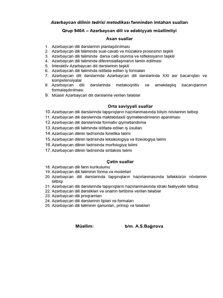  mtahan suallar 940a pdf