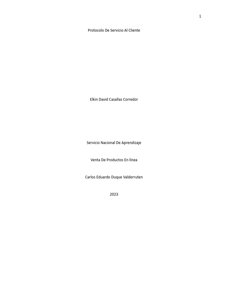Protocolo de Servicio al Cliente en Restaurante | PDF | Artes ...