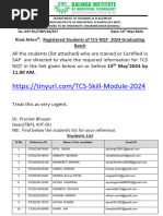 Share The Required Information For TCS NQT 2024 Graduating Batch