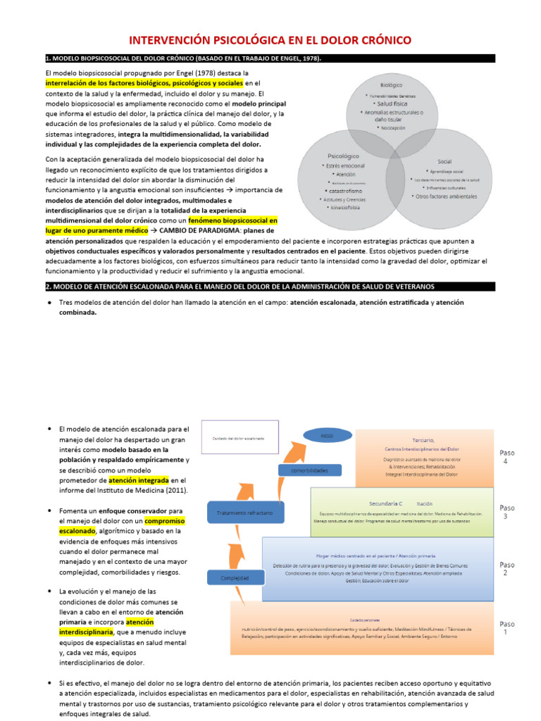 Psicología y Dolor Crónico | PDF | Dolor | Fibromialgia