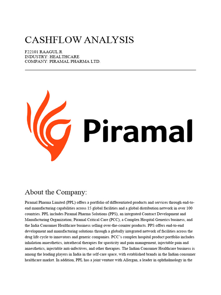 F22101 - Assignment On Cash Flow Analysis | PDF | Investing | Cash Flow ...
