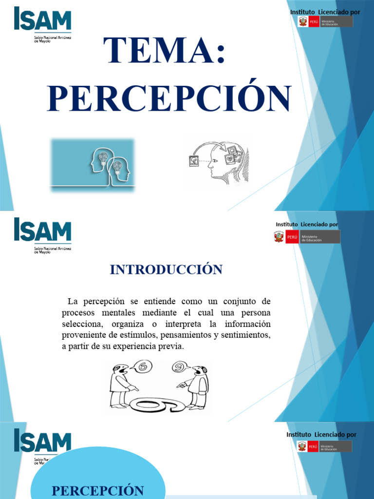 Percepcion | PDF | Percepción | Sentidos