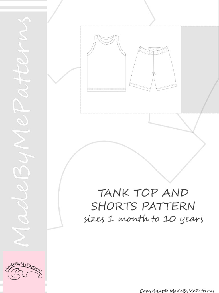 010 Tank Top and Shorts Pattern | PDF