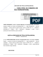 Prat. Recursos - Ação de Execução de Título Extrajudicial