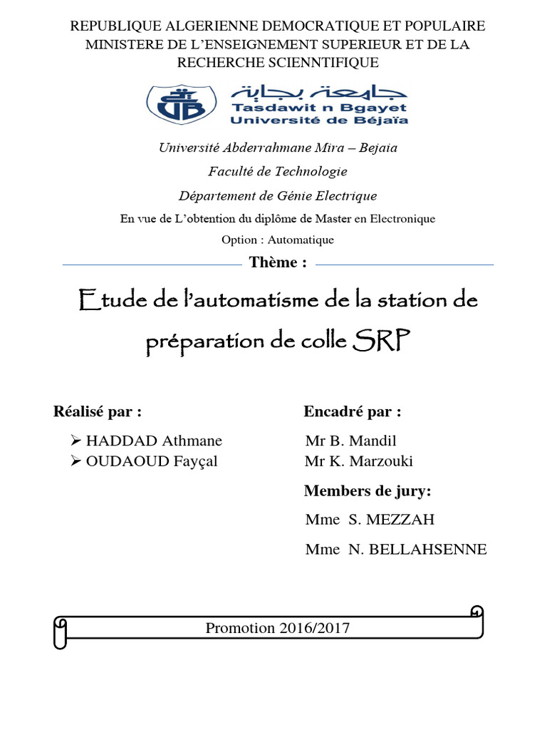 Automatisation de la préparation de colle | PDF | Soupape | Hydroxyde ...