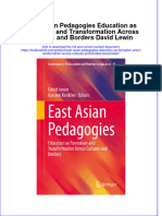 (Download PDF) East Asian Pedagogies Education As Formation and Transformation Across Cultures and Borders David Lewin Online Ebook All Chapter PDF