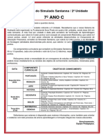 7º Ano C: Roteiro Do Simulado Santanna / 2 Unidade