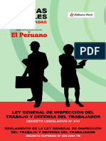 Ley General de Inspeccion Del Trabajo y Defensa Del Trabajador y Su Reglamento