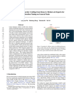 Parameter-Efficient Sparsity Crafting From Dense To Mixture-Of-Experts For Instruction Tuning On General Tasks