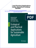 [Download pdf] Ecological And Practical Applications For Sustainable Agriculture Kuldeep Bauddh online ebook all chapter pdf 