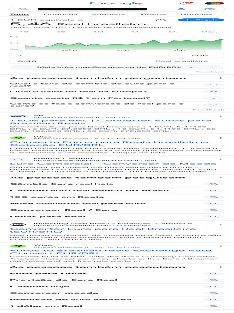 Cotação do Euro em Reais Hoje | PDF | Euro | Comércio internacional