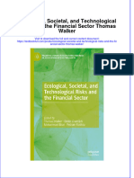 [Download pdf] Ecological Societal And Technological Risks And The Financial Sector Thomas Walker online ebook all chapter pdf 