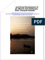 (Download PDF) Economic and Social Development of Bangladesh Miracle and Challenges 1St Edition Yasuyuki Sawada Online Ebook All Chapter PDF