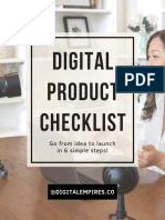 Digital Product Checklist