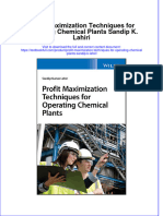 (Download PDF) Profit Maximization Techniques For Operating Chemical Plants Sandip K Lahiri Online Ebook All Chapter PDF