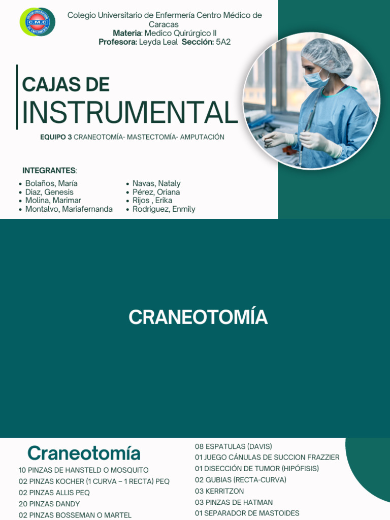 Cajas de Instrumental Quirúrgico - 1 | PDF | Cirugía | Hueso