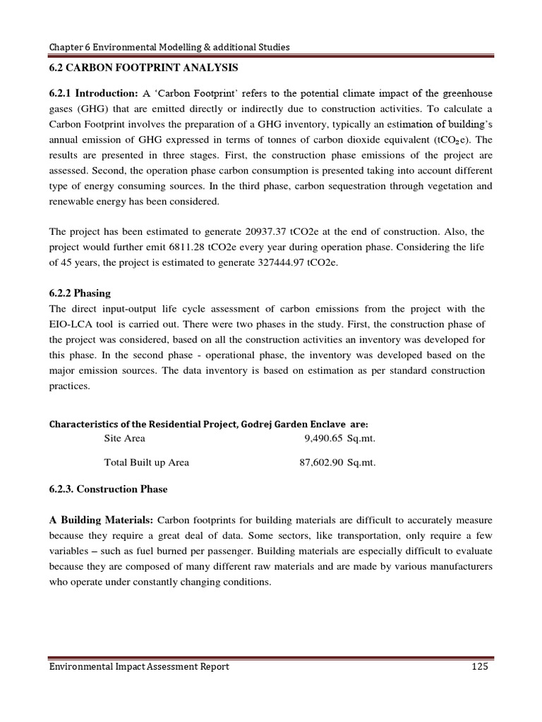 Carbon Footprint Analysis in Construction | PDF | Carbon Footprint ...