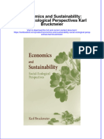 (Download PDF) Economics and Sustainability Social Ecological Perspectives Karl Bruckmeier Online Ebook All Chapter PDF