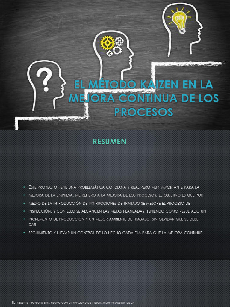 El Método Kaizen en La Mejora Continua de Los Procesos | PDF | Business